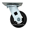 4" x 2" Swivel Caster, Mold on Rubber Wheel