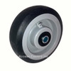 6XSBLKS 6" Swivel Plate Caster, Black TPR Wheel, 500 lbs Capacity