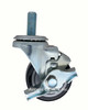 3PPBM16 3" polyurethane wheel swivel caster with brake, M16-2 x 1-1/2" stem