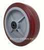 8CEM82 8" x 2" maroon polyurethane tread wheel