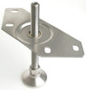 LM6311-CB-BS 5/8-11 Leveler Mount: Corner Baseplate, Brass Insert