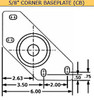 LM63-11-SS corner bracket dimensions