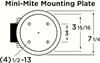 S-MM2-43FS Hamilton Hamilton Mini-Mite Low Profile Dual Wheel Swivel Caster, 16,000 lb. capacity