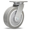 S-CH-13SWF95 Hamilton Champion Swivel Caster with 10" x 3" UltraGlide® (95A) Triple Wheel Grey Tread on Aluminum