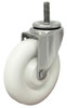 5DXSSPO 5" Stainless Stem Caster White Polyolefin Wheel