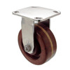 S6HT5-R 5 Inch Stainless Steel Rigid Caster with High Temperature Phenolic Wheel