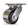 S-CHS-63SB Hamilton Stainless Steel Champion Swivel Caster with 6" x 3" Stainless Steel Wheel with 3/4" Stainless Steel Double Shielded Precision Ball Bearings