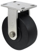 S58NX8 8 Inch Heavy Duty Stainless Steel Rigid Caster with Machined Nylon Wheel