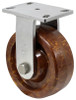 S58OV8 8 Inch Heavy-Duty Stainless Steel Rigid Caster with High-Temperature Epoxy Wheel