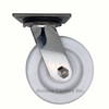 MD316PO6-S 6 Inch 316 Stainless Steel Swivel Caster with White Polyolefin Wheel