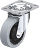 L-POEV 100KA-SG Blickle 4" Swivel Caster, Gray TPR Wheel, 440 pound capacity