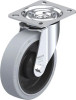 L-POEV 125KA-SG Blickle 5" Swivel Caster, Gray TPR Wheel, 550 pound capacity