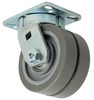 8DDWLG57S 8 Inch Heavy Duty Kingpinless Caster with Dual Polyurethane Wheels