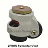 2P80S 2" Leveling Caster with pad extended