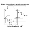 R-EHD2-63PH rigid caster top plate