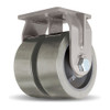 R-MDD-1042SGB95 Hamilton Spinfinity® Maxi-Duty Dual Rigid Caster with 10" x 4" Duralast® Polyurethane (95A) on Cast Iron Wheel