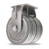 R-MDD-124SWF95 Dual Wheel Rigid Caster, 12" x 4" UltraGlide 95A Wheels