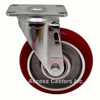 2.05256.AX8 Colson 5" Swivel Caster with Maroon CG MAX Wheel