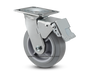 ET6X2TUM 6" Total lock swivel caster, Polyurethane on polyolefin wheel