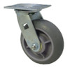 ES6X2TPD 6" Pemco E-Line Swivel Caster with Round Tread TPR Wheel