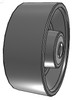 FH1070924 10" x 4" forged steel wheel, 20,000 pound capacity, 1-1/2" TRB