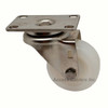 LD316NY3-S Light Duty 3 Inch 316 Stainless Steel Swivel Caster, White Nylon Wheel