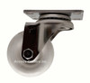 LDSSPO3-S Light Duty 3 Inch 316 Stainless Steel Swivel Caster, White Polyolefin Wheel