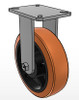 62PX10X3PBR  10 Inch Heavy Duty Rigid Caster, Megapoly Polyurethane Wheel