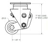 31-SL403-PSE spring-loaded caster