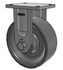 Albion 610FS10709R heavy duty rigid caster with 10" x 4" forged steel wheel