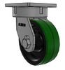 610PY08509S Albion 8" kingpinless swivel caster with polyurethane on cast iron wheel