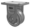 610VF06501R Albion 6" heavy-duty v-groove rigid caster 610VF06501R Albion 6" heavy-duty v-groove rigid caster