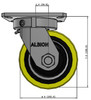 Albion 310PF06528S Heavy duty 6" kingpinless swivel caster