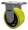 310PF06528R Albion rigid caster with 6" x 3" polyurethane tread wheel