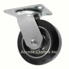 6D43RAS 6" swivel caster with rubber on aluminum wheel, 550 pound capacity