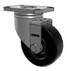 2.03456.544 Colson 3-1/2" stainless steel swivel caster with black polyolefin wheel