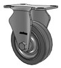 2.03408.444 Colson 3-1/2" stainless steel rigid caster with Performa Rubber wheel