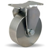 R-STL-4S Hamilton Stainless Steel Rigid Caster with 4" x 1-3/8" Stainless Steel Wheel with Plain Bore