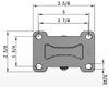 3DNMSSR 3"Stainless Steel Rigid Caster With TPR Wheel