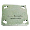 SP-MD-304SS Stainless Steel Caster Weld Plate, 4" x 4-1/2"