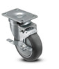 4" TPR swivel caster wheel with brake