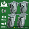 These TPU casters can be used indoors or outdoors while carrying up to 1000 pounds