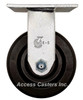 5" Phenolic rigid plate caster