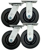 6" Phenolic Medium Duty Caster Wheel SET