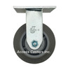 5" TPR Flat rigid plate caster