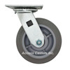 6" TPR Flat swivel caster