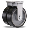 R-ZFSEC2-13DB70 Hamilton Super Endurance Dual Rigid Caster with 10" x 3" Duralast XC® Polyurethane (70D) on Cast Iron Wheel