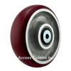 AX1052812 CG-MAX 10" x 3" Round Tread Polyurethane on Aluminum Wheel