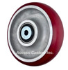 AX1252812 CG-MAX 12" x 3" Round Tread Polyurethane on Aluminum Wheel