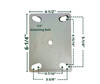 310AK10528R 10" Kingpinless Rigid Caster with CG-APEX Flat Tread Wheel